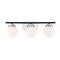 Designers Fountain Elle 24in 3-Light Polished Nickel Retro Modern Indoor Vanity Light with Frosted Glass Shades D232M-3B-PN - alternate 1